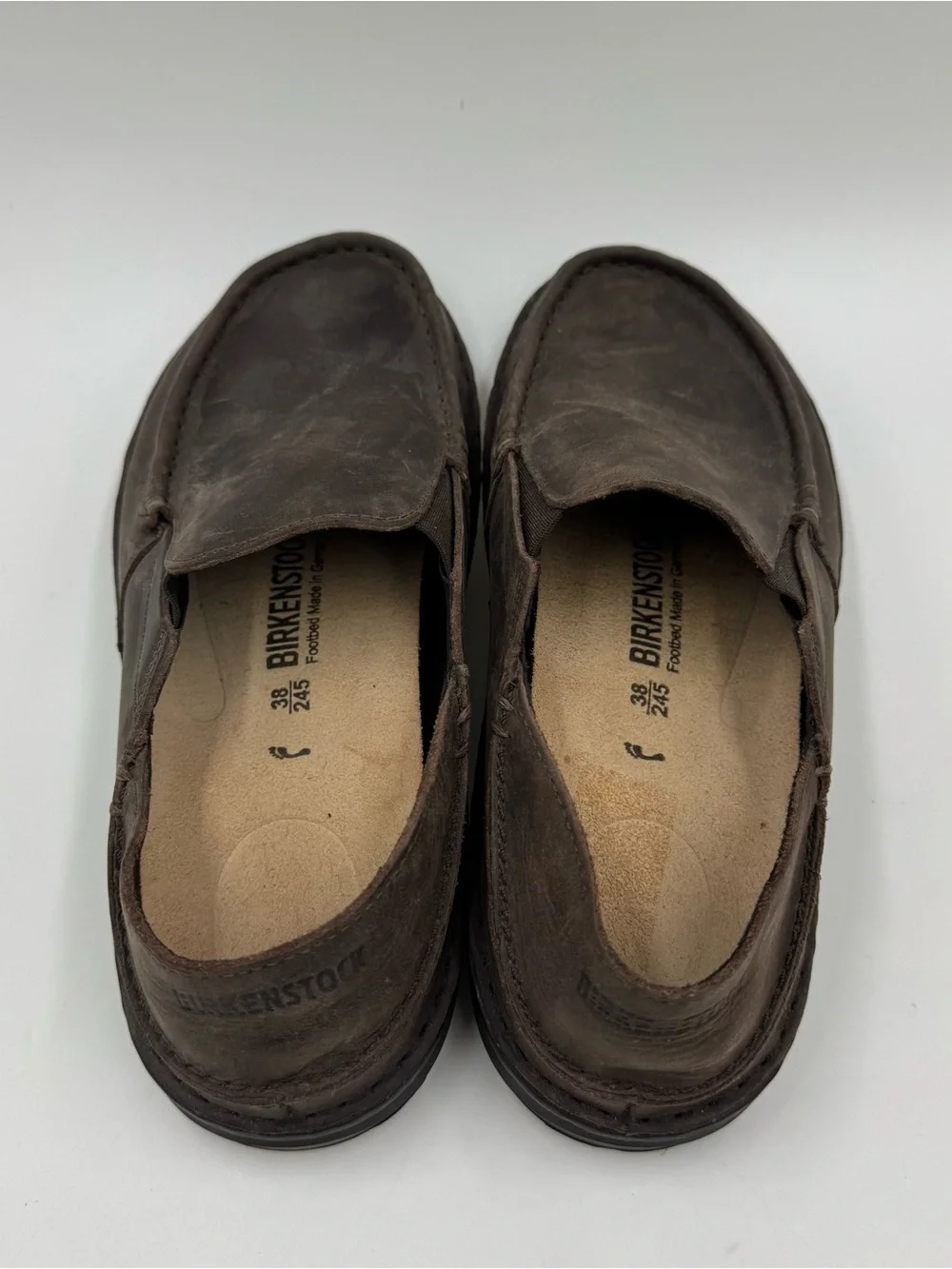 Birkenstock Men's Slip-On Loafers in Dark Brown